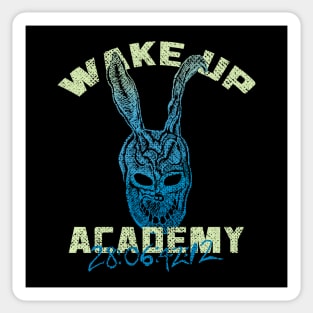 WAKE UP ACADEMY donnie darko mashup Sticker